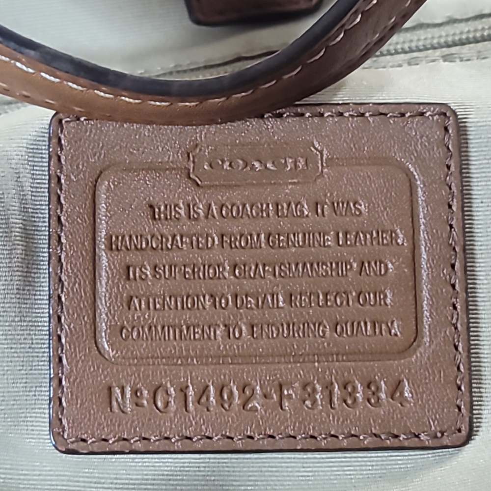 COACH 2014 Hadley Leather Medium Pebbled Leather Shoulder Bag - Picture 9 of 11